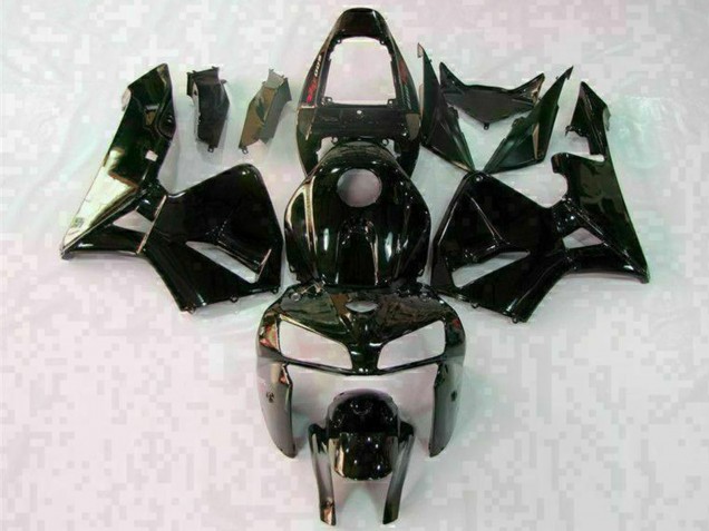 2005-2006 Glossy Black White Honda CBR600RR Motorcycle Fairings UK Stores