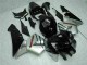 2005-2006 Glossy Black Silver Honda CBR600RR Motorcycle Fairings UK Stores