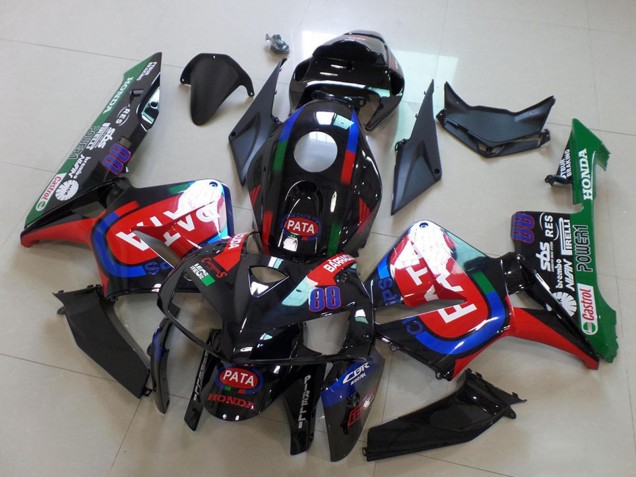 2005-2006 Black Red Green Pata Honda CBR600RR Motorcycle Fairings UK Stores