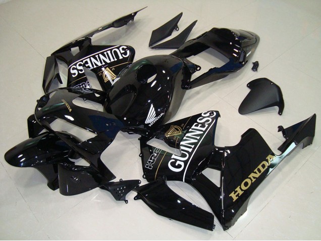 2005-2006 Glossy Black Gunness Honda CBR600RR Motorcycle Fairings UK Stores
