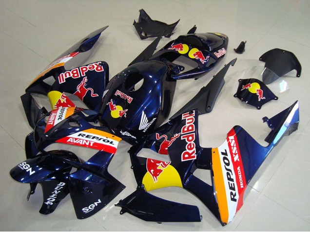 2005-2006 Dark Blue Orange Red Bull Repsol Honda CBR600RR Motorcycle Fairings UK Stores