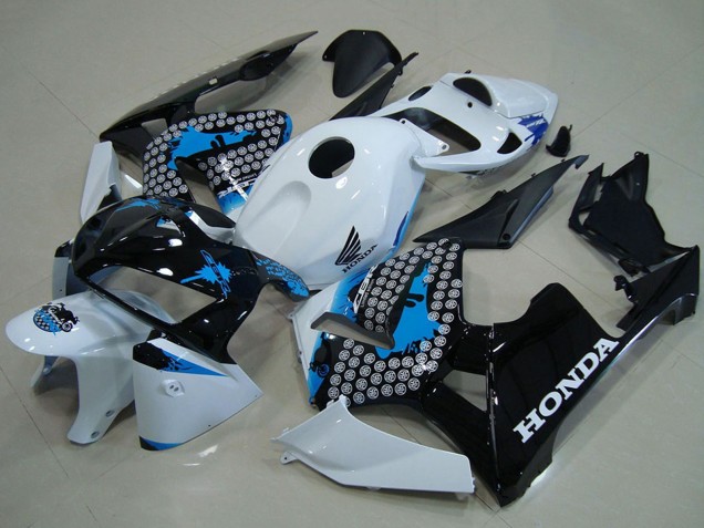 2005-2006 White Blue Black Honda CBR600RR Motorcycle Fairings UK Stores