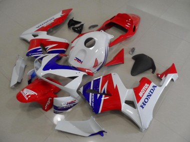 2005-2006 White Red Blue Motul HRC Honda CBR600RR Motorcycle Fairings UK Stores