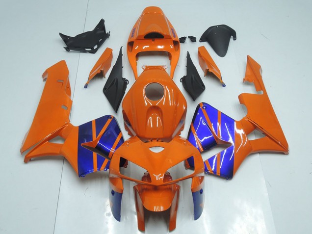 2005-2006 Orange Blue Honda CBR600RR Motorcycle Fairings UK Stores