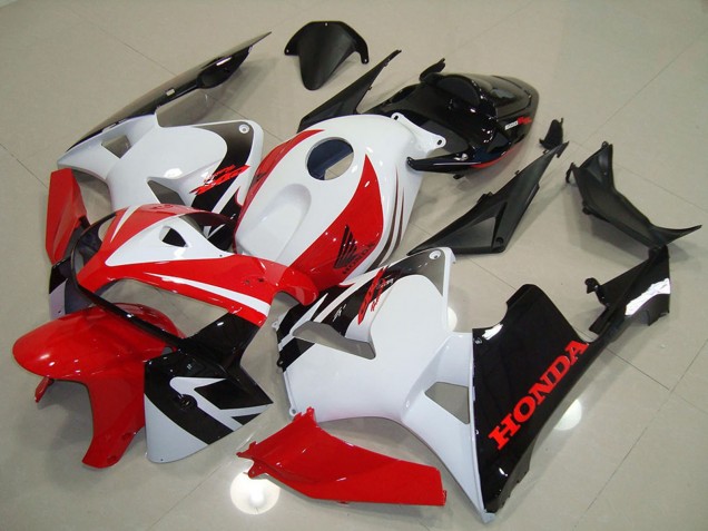 2005-2006 White Red Black Honda CBR600RR Motorcycle Fairing UK Stores
