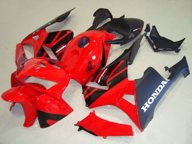 2005-2006 Red Black Honda CBR600RR Motorcycle Fairing Kits UK Stores
