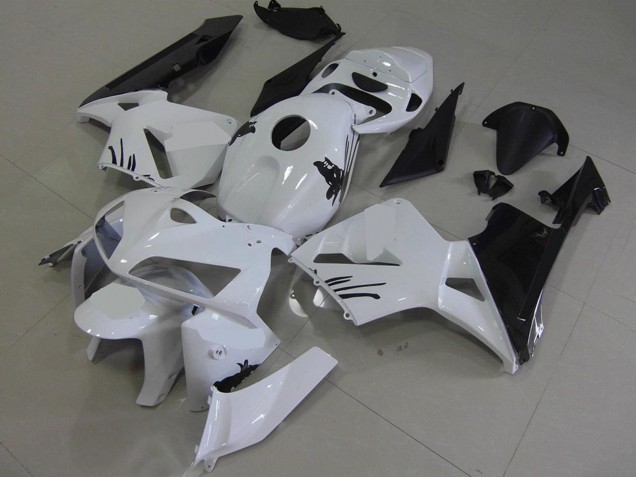 2005-2006 White Black Honda CBR600RR Motorcycle Fairing Kits UK Stores
