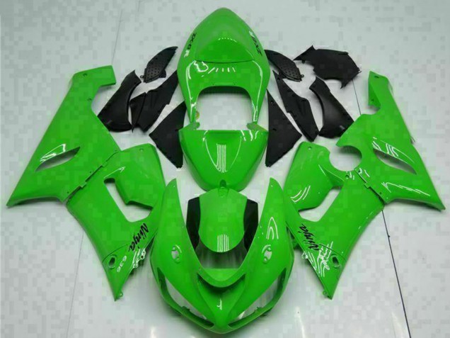2005-2006 Green Kawasaki ZX6R Motorcycle Fairing UK Stores