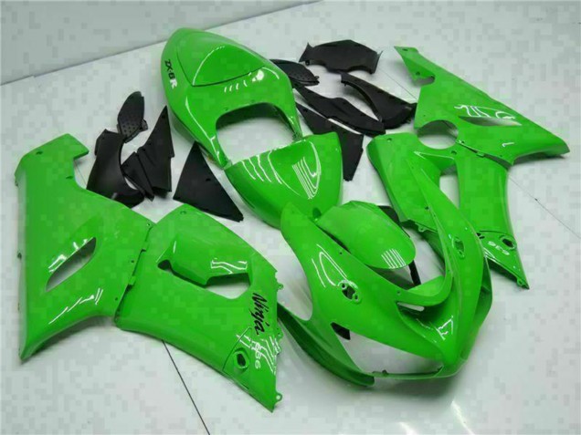 2005-2006 Green Kawasaki ZX6R Motorcycle Fairing UK Stores