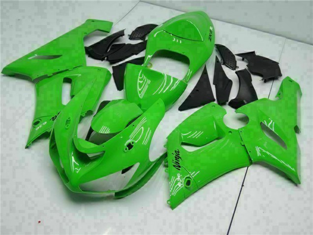 2005-2006 Green Kawasaki ZX6R Motorcycle Fairing UK Stores