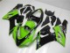 2005-2006 Green Glossy Black Elf Kawasaki ZX6R Motorcycle Fairings UK Stores