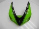 2005-2006 Green Glossy Black Elf Kawasaki ZX6R Motorcycle Fairings UK Stores