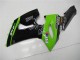2005-2006 Green Glossy Black Elf Kawasaki ZX6R Motorcycle Fairings UK Stores