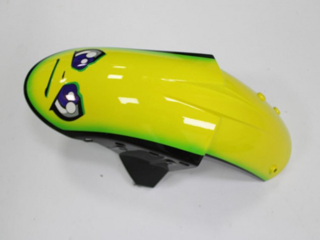 2005-2006 Blue Yellow Black Shark Kawasaki ZX6R Motorcycle Fairings UK Stores