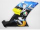 2005-2006 Blue Yellow Black Shark Kawasaki ZX6R Motorcycle Fairings UK Stores