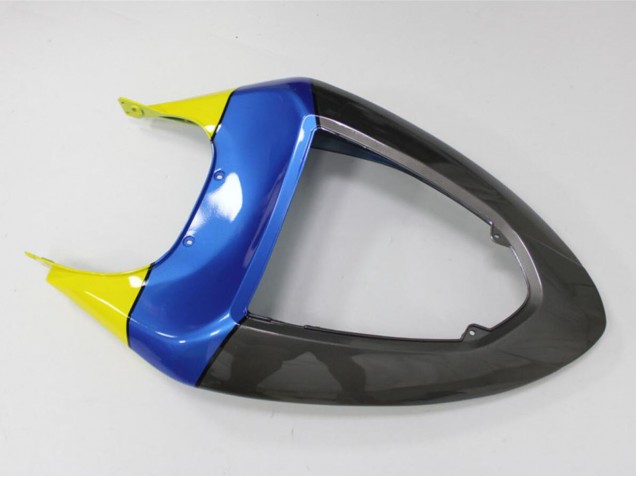 2005-2006 Blue Yellow Black Shark Kawasaki ZX6R Motorcycle Fairings UK Stores