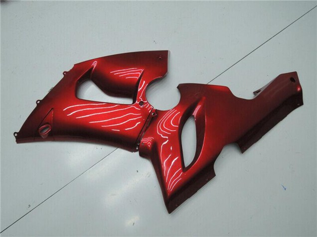 2005-2006 Candy Red Kawasaki ZX6R Motorcycle Fairings UK Stores