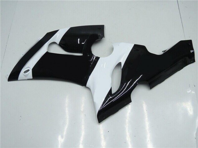 2005-2006 White Glossy Black Kawasaki ZX6R Motorcycle Fairings UK Stores