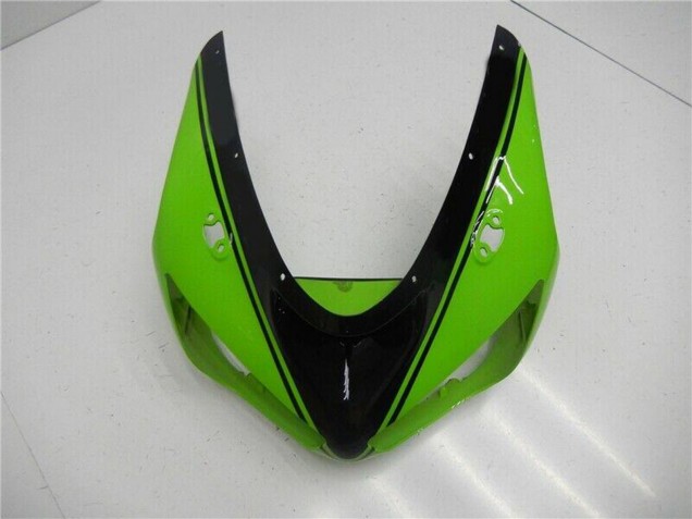 2005-2006 Green Glossy Black Kawasaki ZX6R Motorcycle Fairing UK Stores