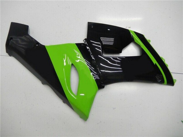 2005-2006 Green Glossy Black Kawasaki ZX6R Motorcycle Fairing UK Stores