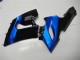 2005-2006 Blue Glossy Black Kawasaki ZX6R Motorcycle Fairing Kits UK Stores