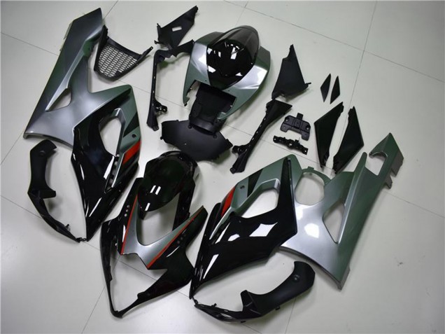 2005-2006 Glossy Black Silver Suzuki GSXR 1000 Motorcycle Fairing UK Stores
