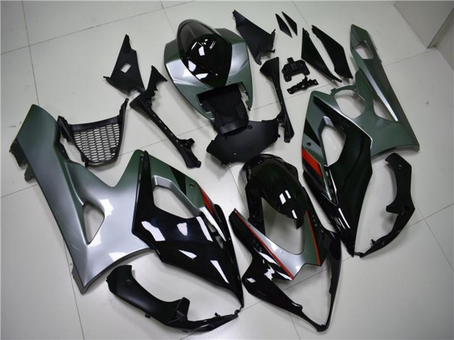 2005-2006 Glossy Black Silver Suzuki GSXR 1000 Motorcycle Fairing UK Stores