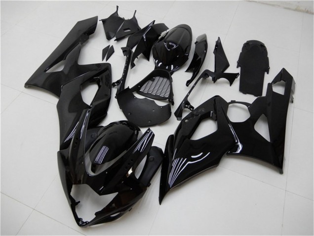 2005-2006 Glossy Black Suzuki GSXR 1000 Motorcycle Fairing Kits UK Stores