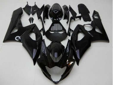 2005-2006 Glossy Black Suzuki GSXR 1000 Motorcycle Fairing Kits UK Stores
