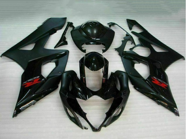 2005-2006 Glossy Black Matte Black Red Suzuki GSXR 1000 Motorcycle Fairing UK Stores
