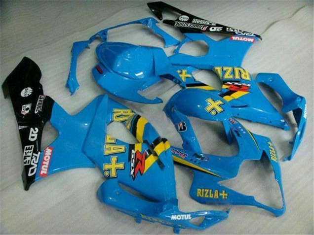 2005-2006 Blue Gold Black Rizla Suzuki GSXR 1000 Motorcycle Fairings UK Stores