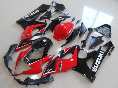 2005-2006 Red Glossy Black OEM Style Suzuki GSXR 1000 Motorcycle Fairings UK Stores