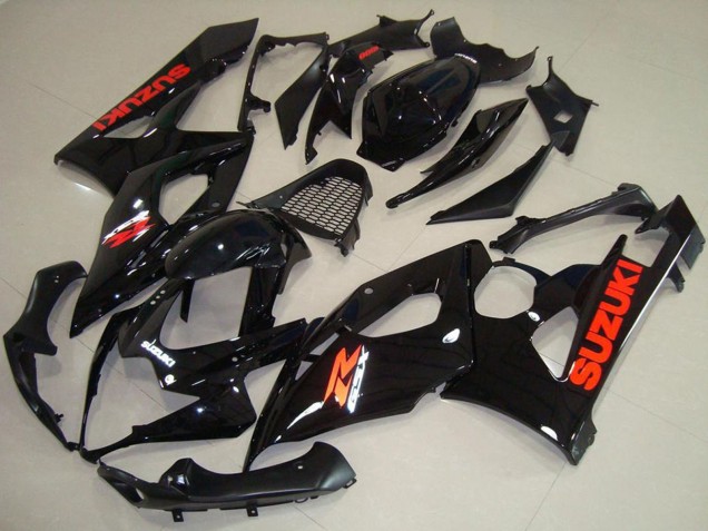 2005-2006 Glossy Black Red Decal Suzuki GSXR 1000 Motorcycle Fairings UK Stores