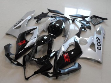 2005-2006 Silver Black Red Suzuki GSXR 1000 Motorcycle Fairing Kits UK Stores