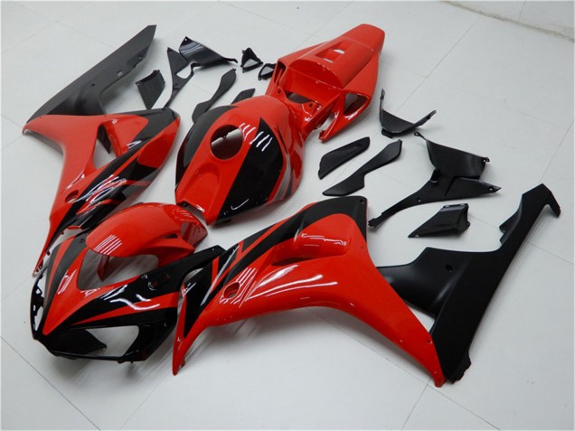2006-2007 Red Glossy Black Honda CBR1000RR Motorcycle Fairings Kits UK Stores