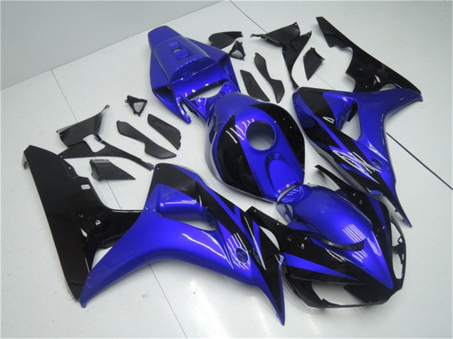 2006-2007 Blue Glossy Black Honda CBR1000RR Motorcycle Fairing Kits UK Stores