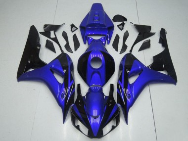 2006-2007 Blue Glossy Black Honda CBR1000RR Motorcycle Fairing Kits UK Stores
