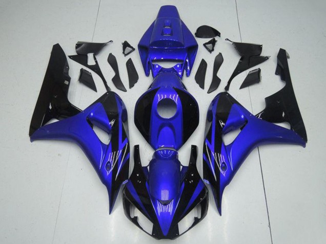 2006-2007 Blue Glossy Black Honda CBR1000RR Motorcycle Fairing Kits UK Stores