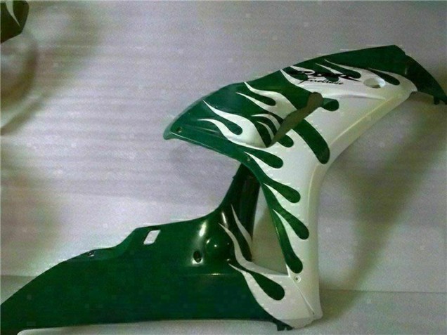 2006-2007 White Green Flame Honda CBR1000RR Motorcycle Fairings UK Stores