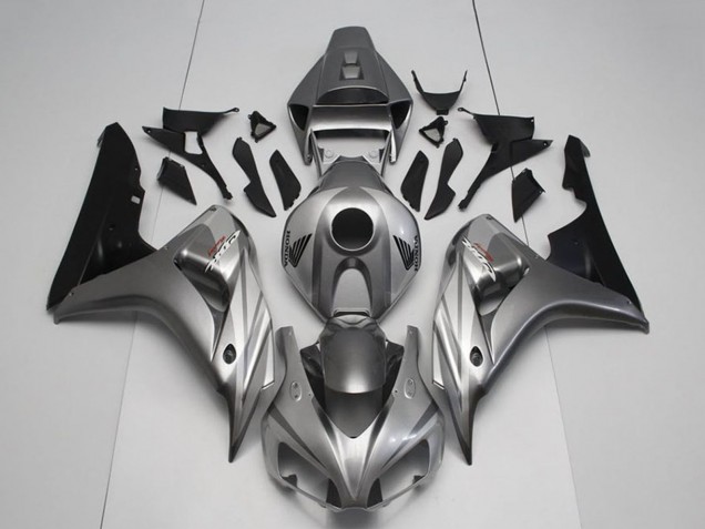 2006-2007 Silver Glossy Black Honda CBR1000RR Motorcycle Fairing Kits UK Stores