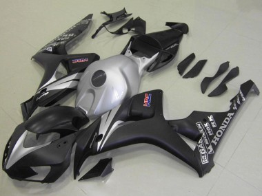2006-2007 Silver Matte Black Honda CBR1000RR Motorcycle Fairing Kits UK Stores