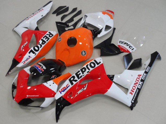 2006-2007 Orange White Red Glossy Black Repsol HRC Honda CBR1000RR Motorcycle Fairing UK Stores