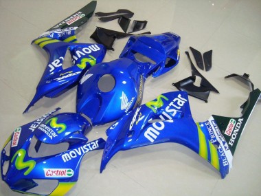 2006-2007 Blue Green MoviStar Castrol Honda CBR1000RR Motorcycle Fairings UK Stores
