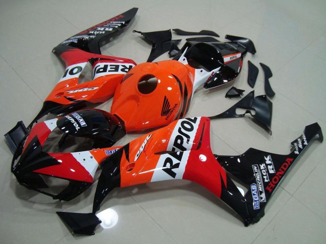 2006-2007 Orange White Red Glossy Black Repsol Honda CBR1000RR Motorcycle Fairing Kits UK Stores
