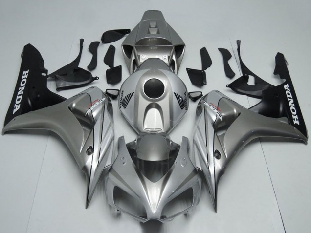 2006-2007 Silver Matte Black Honda CBR1000RR Motorcycle Fairing UK Stores