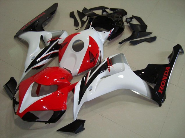 2006-2007 White Red Glossy Black Honda CBR1000RR Motorcycle Fairings Kit UK Stores