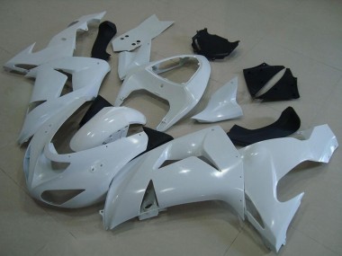 2006-2007 White Kawasaki ZX10R Motorcycle Fairings UK Stores