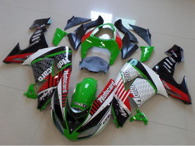 2006-2007 Green Red White Black Motorad Kawasaki ZX10R Motorcycle Fairings UK Stores