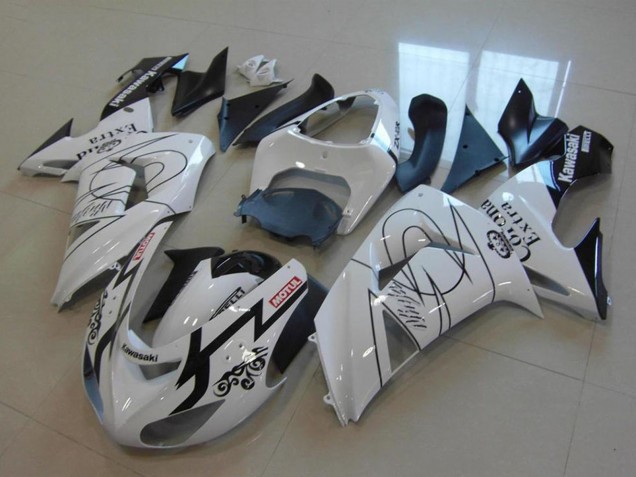2006-2007 White Black Red Motul Corona Extra Kawasaki ZX10R Motorcycle Fairings UK Stores