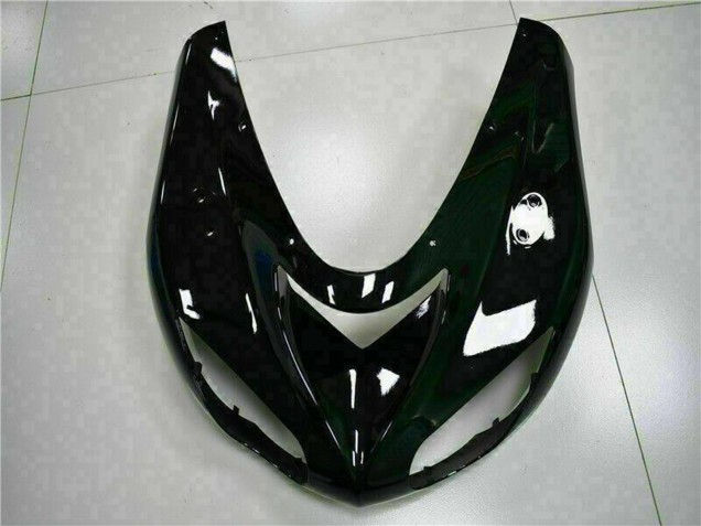 2006-2007 Glossy Black Red Flame Kawasaki ZX10R Motorcycle Fairing Kits UK Stores